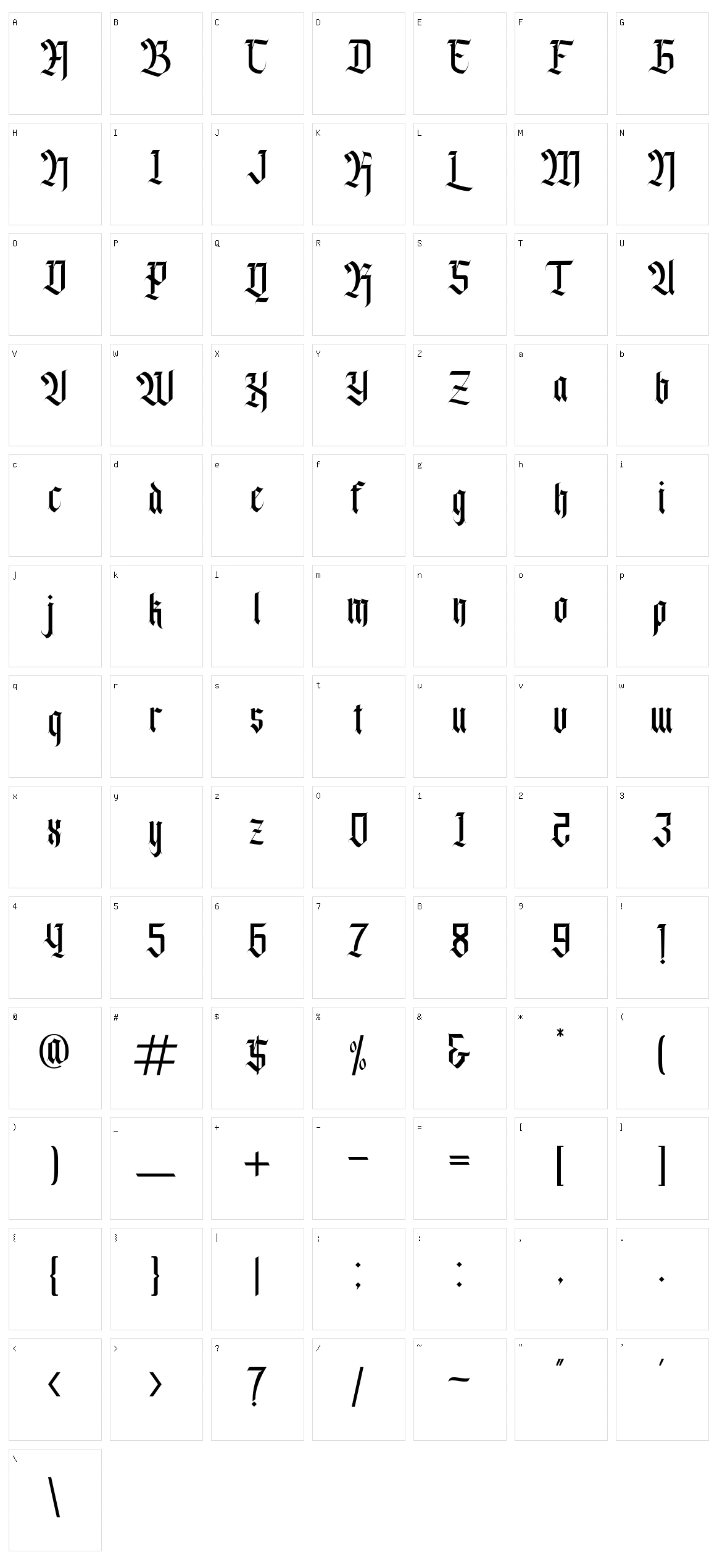 Agise Rujdi Character Set