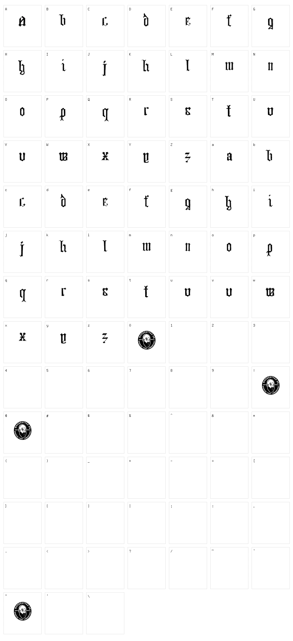 Century Manero Character Set