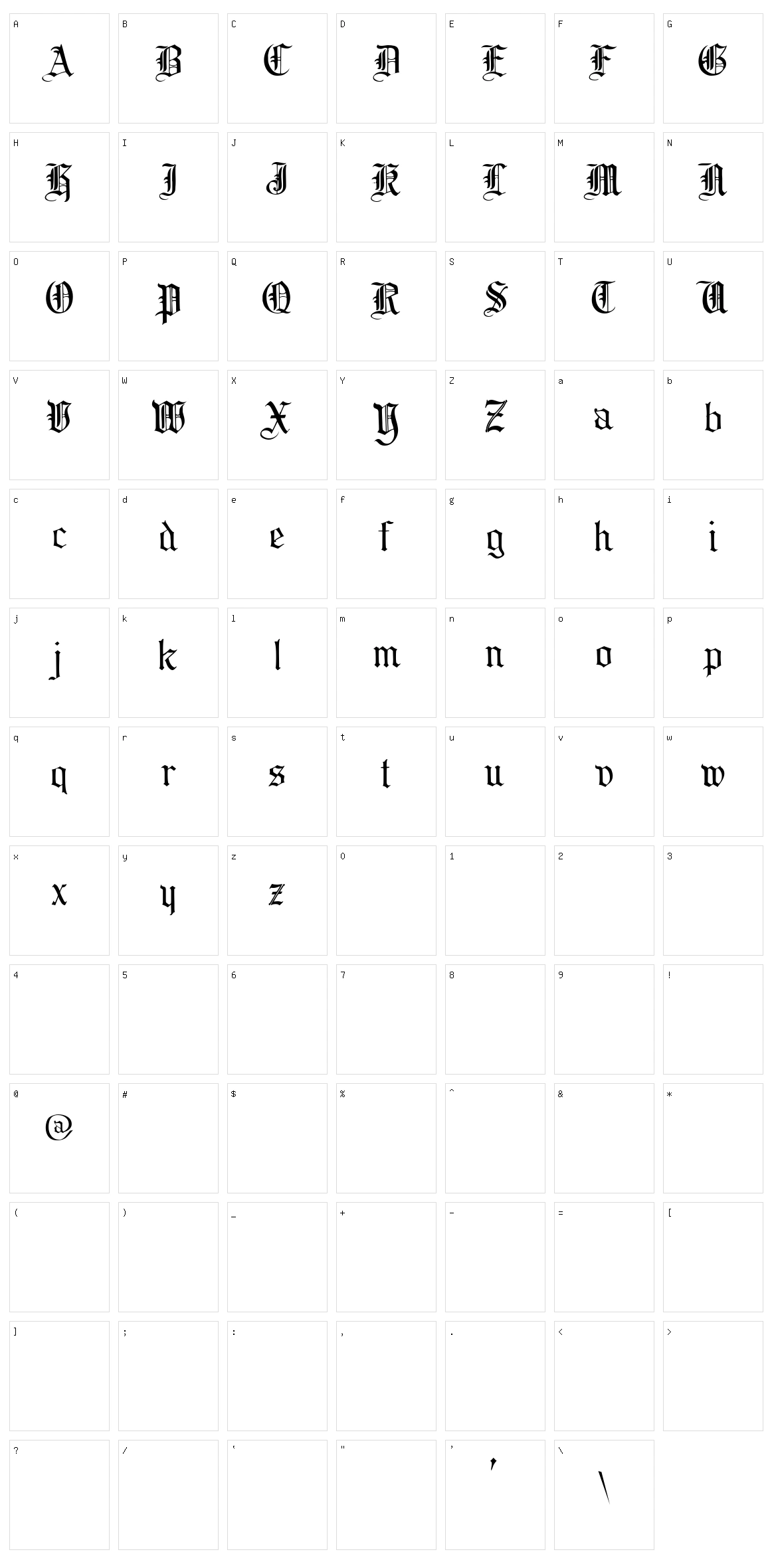 Collins Character Set
