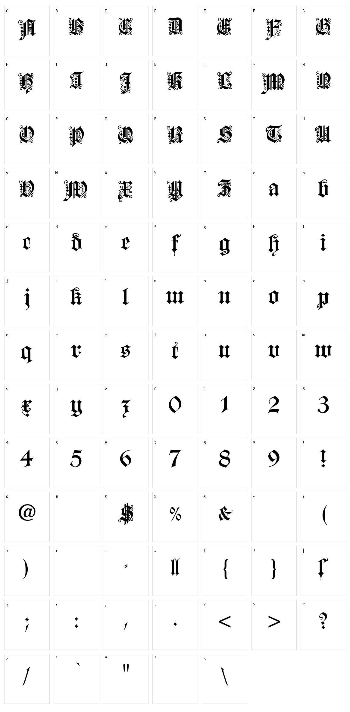 Dearest Character Set
