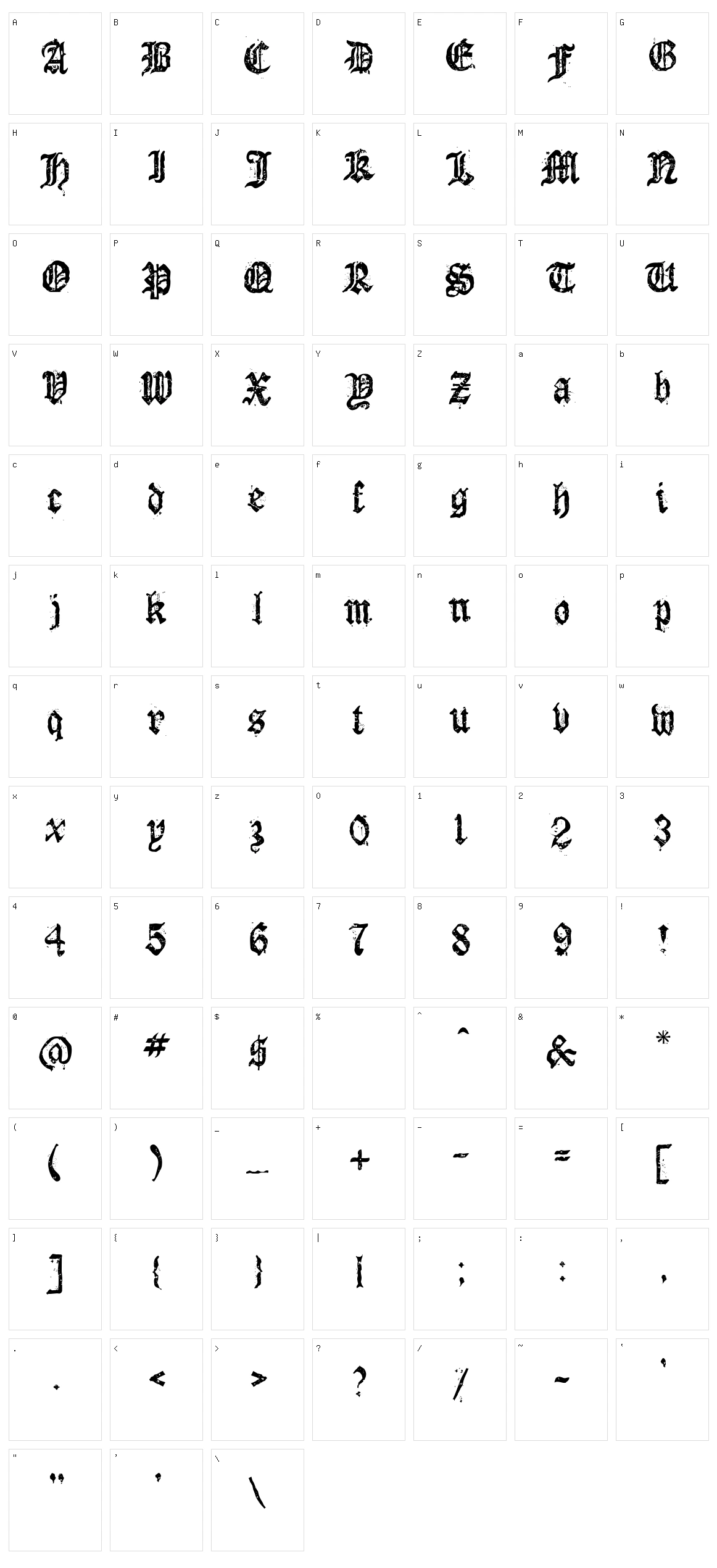 Dioszeghiensis Character Set