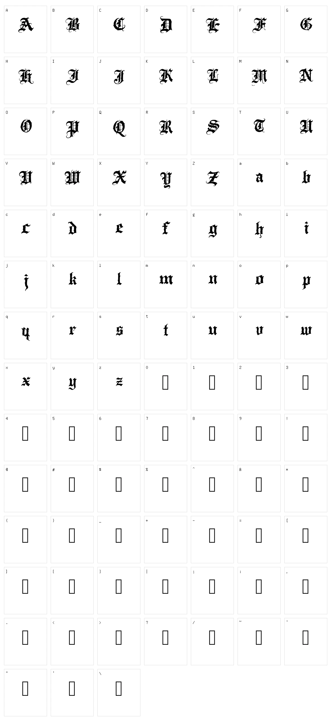Letter Cream Character Set