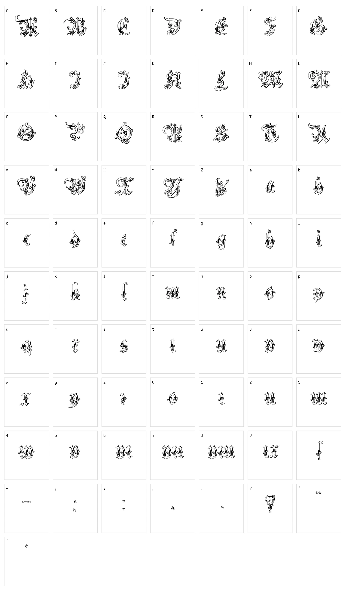 Strelsau Character Set