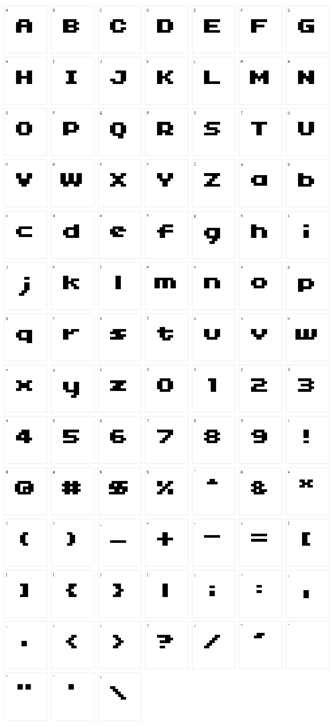 04b_11 Character Set