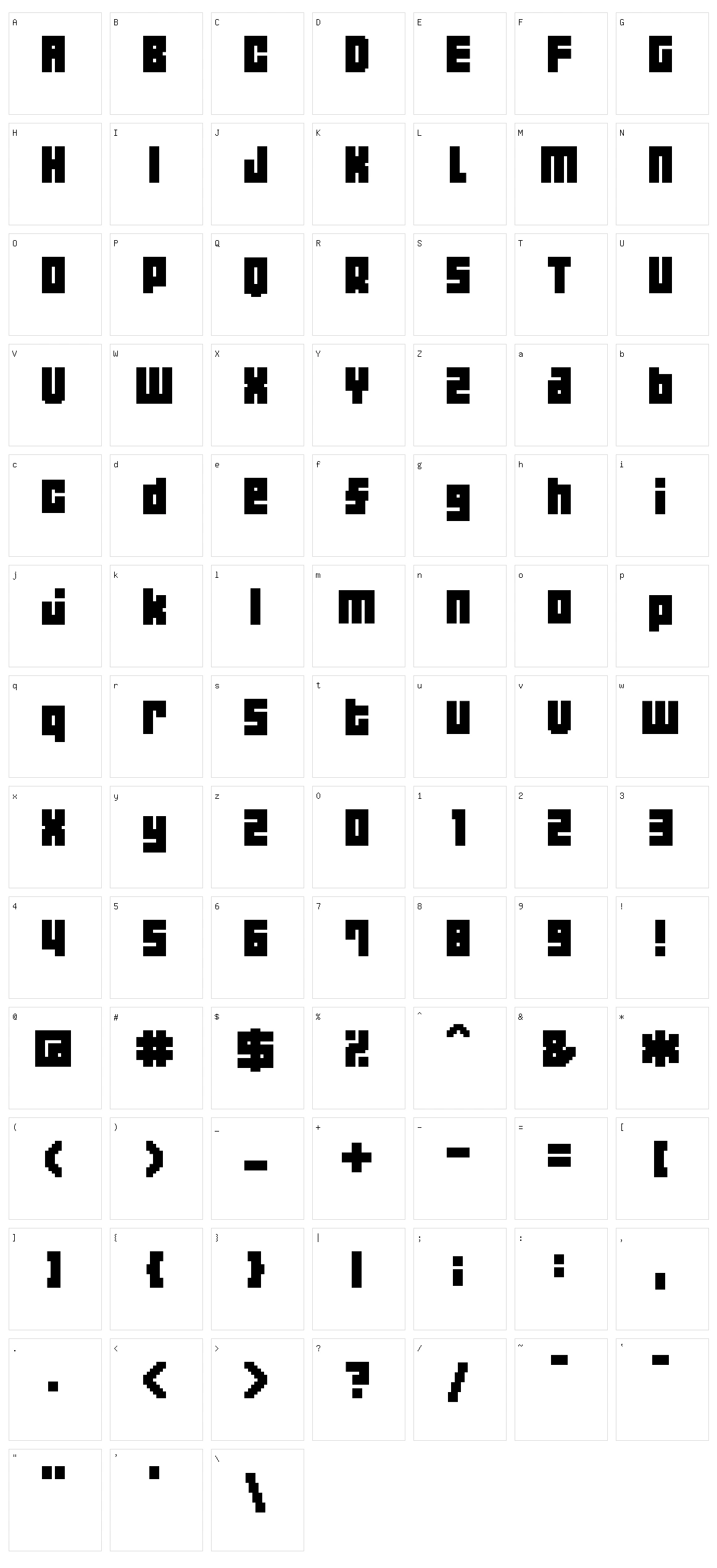 04b_19 Character Set