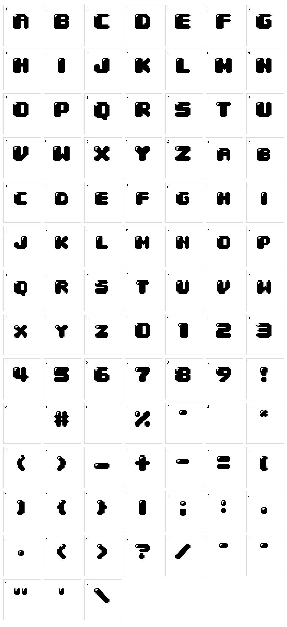 04b_30 Character Set