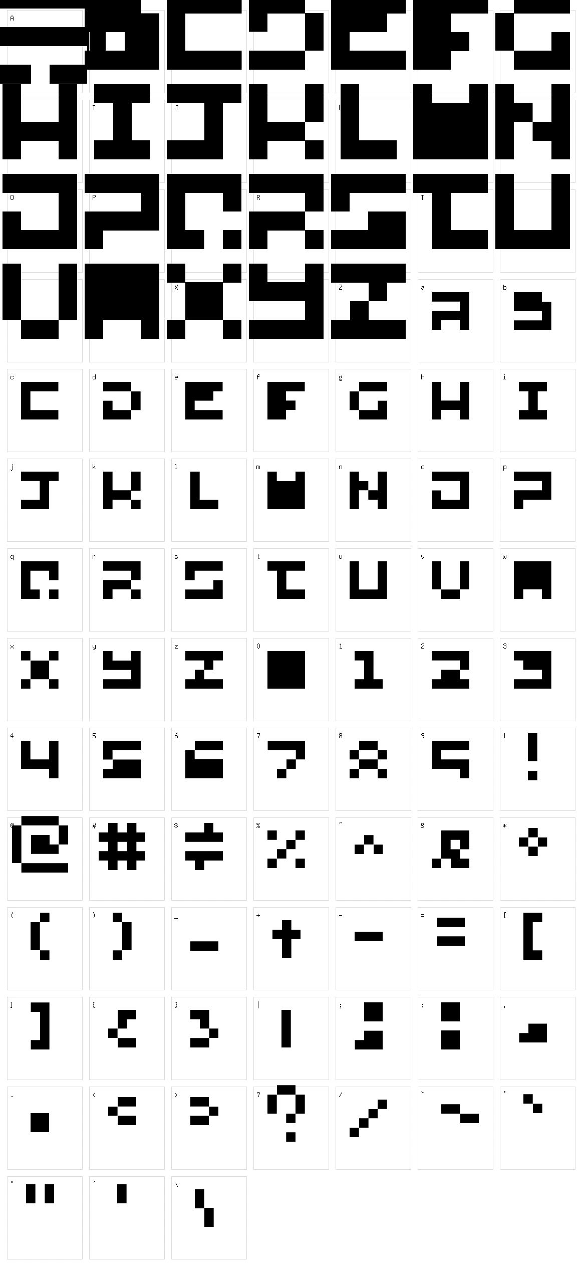 Abo Mando Character Set