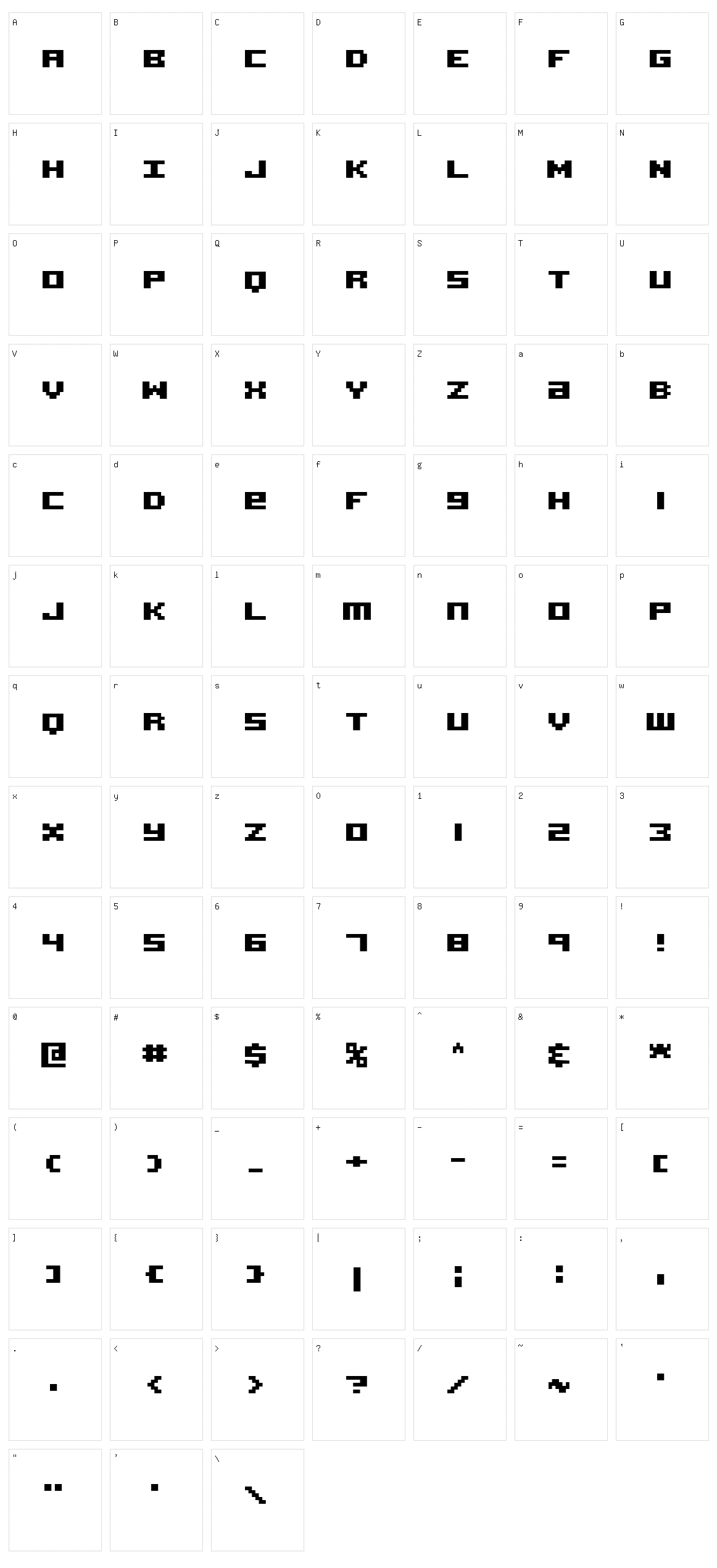 Acknowledge Character Set
