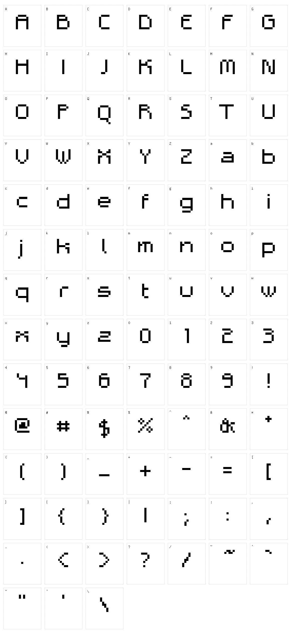Adelphi Broken Character Set