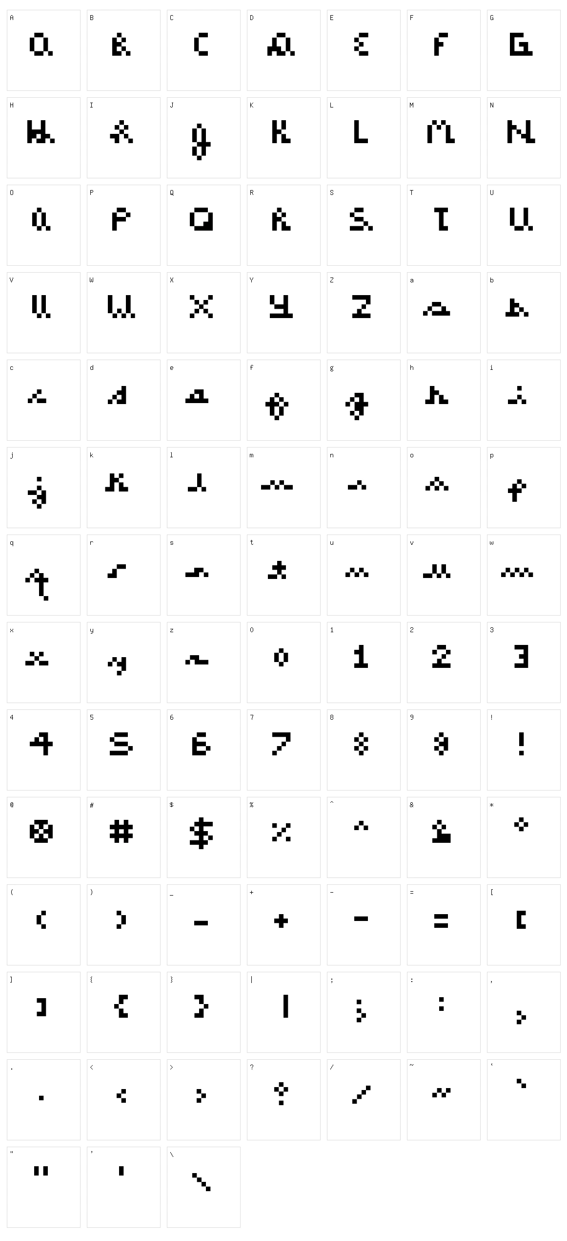 Alicia Marie Character Set