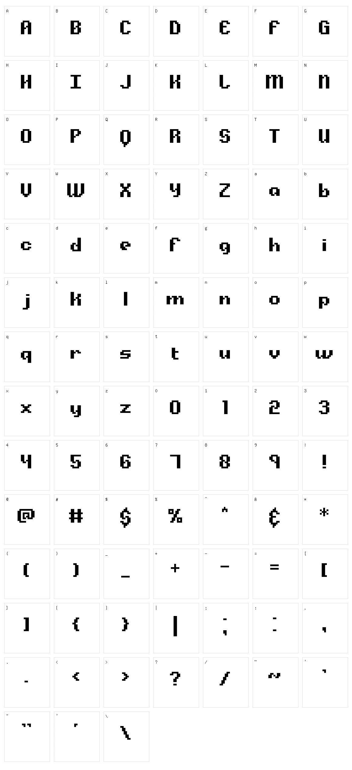 Alpha Beta Character Set