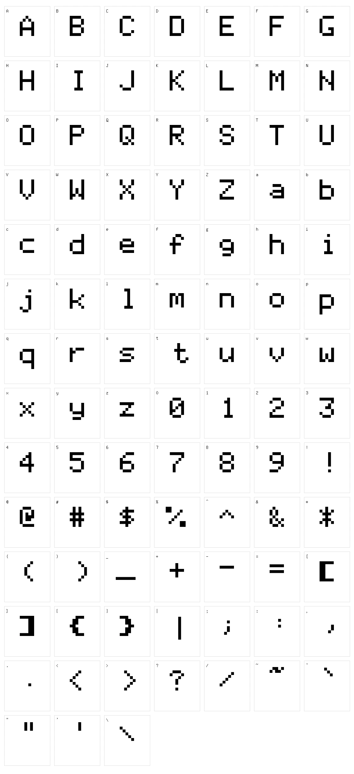 Apple ][ Character Set