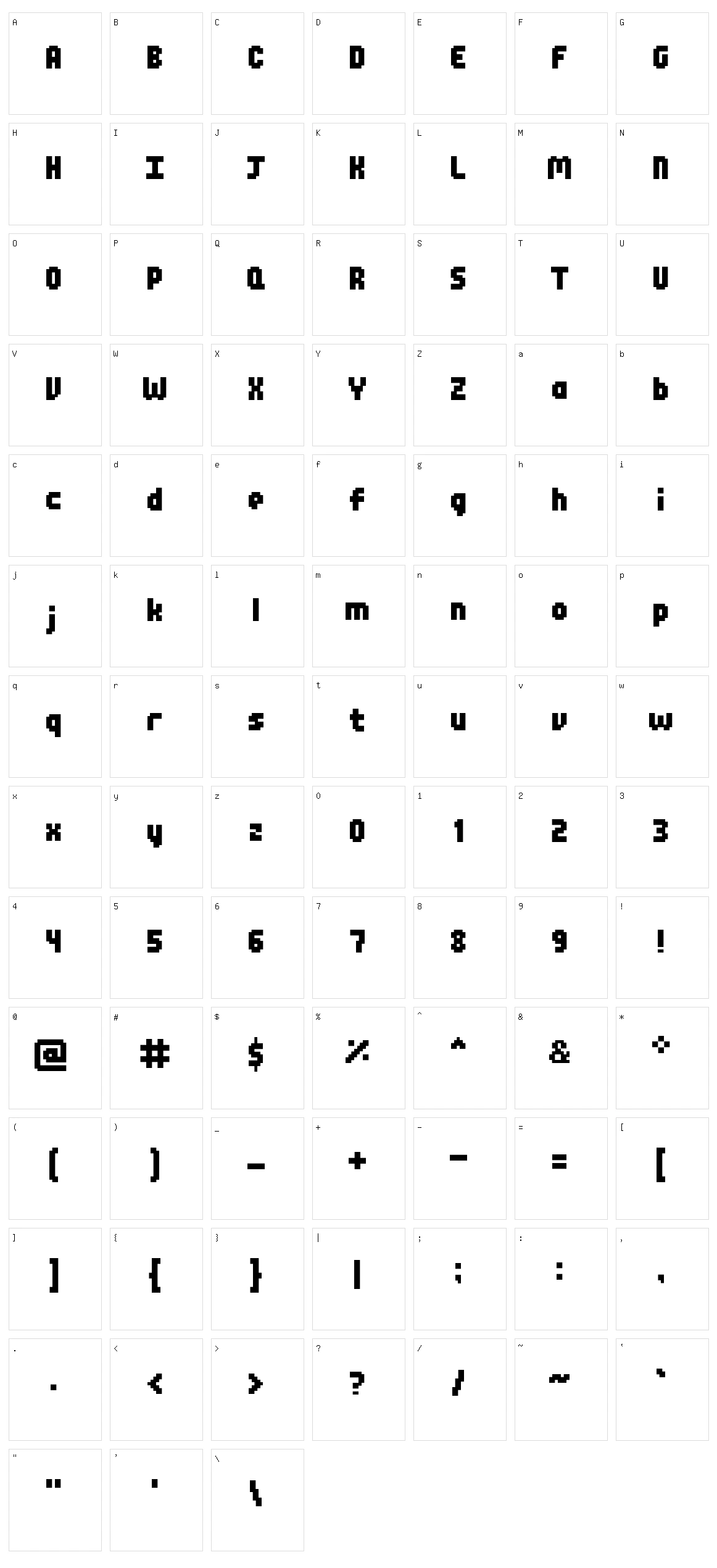 Awesome Character Set