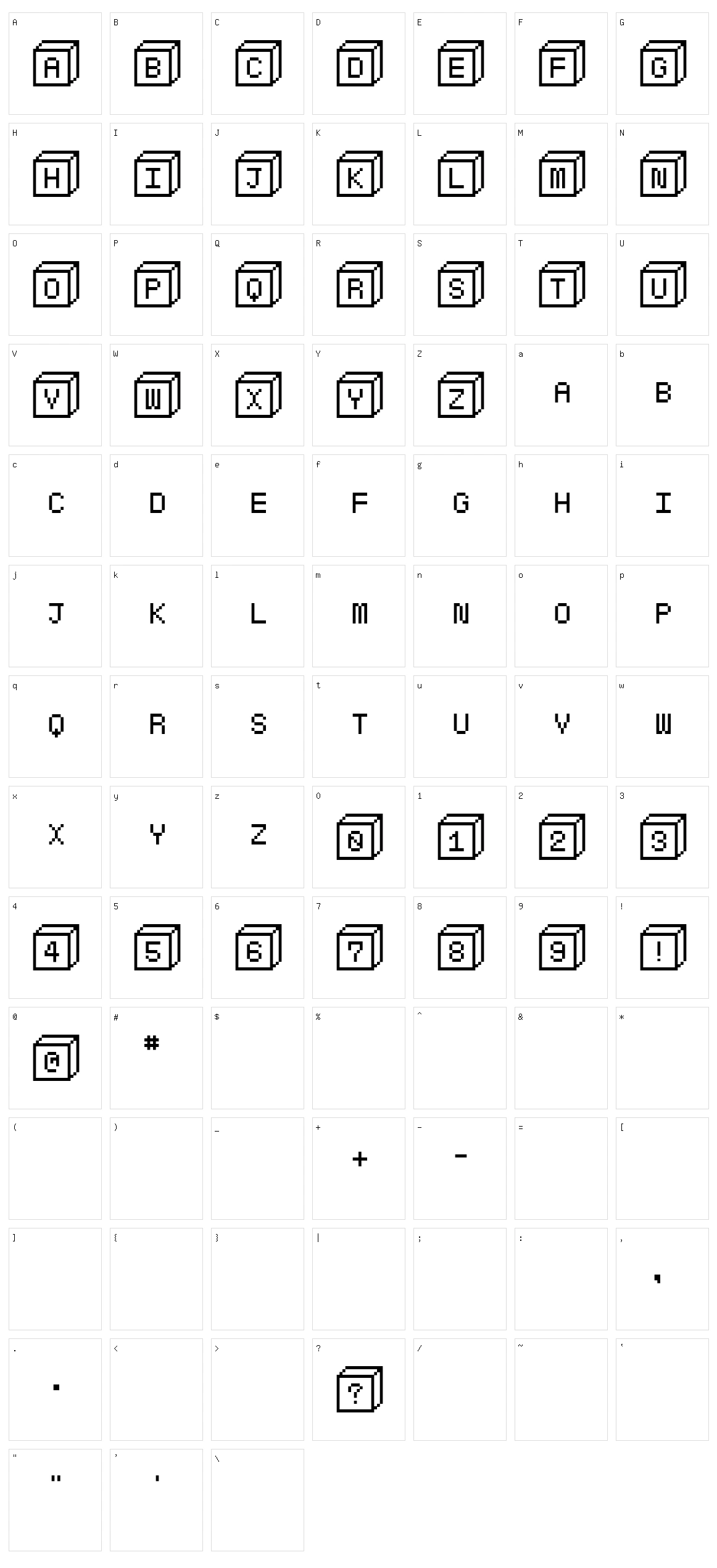 Baby Blocks Character Set