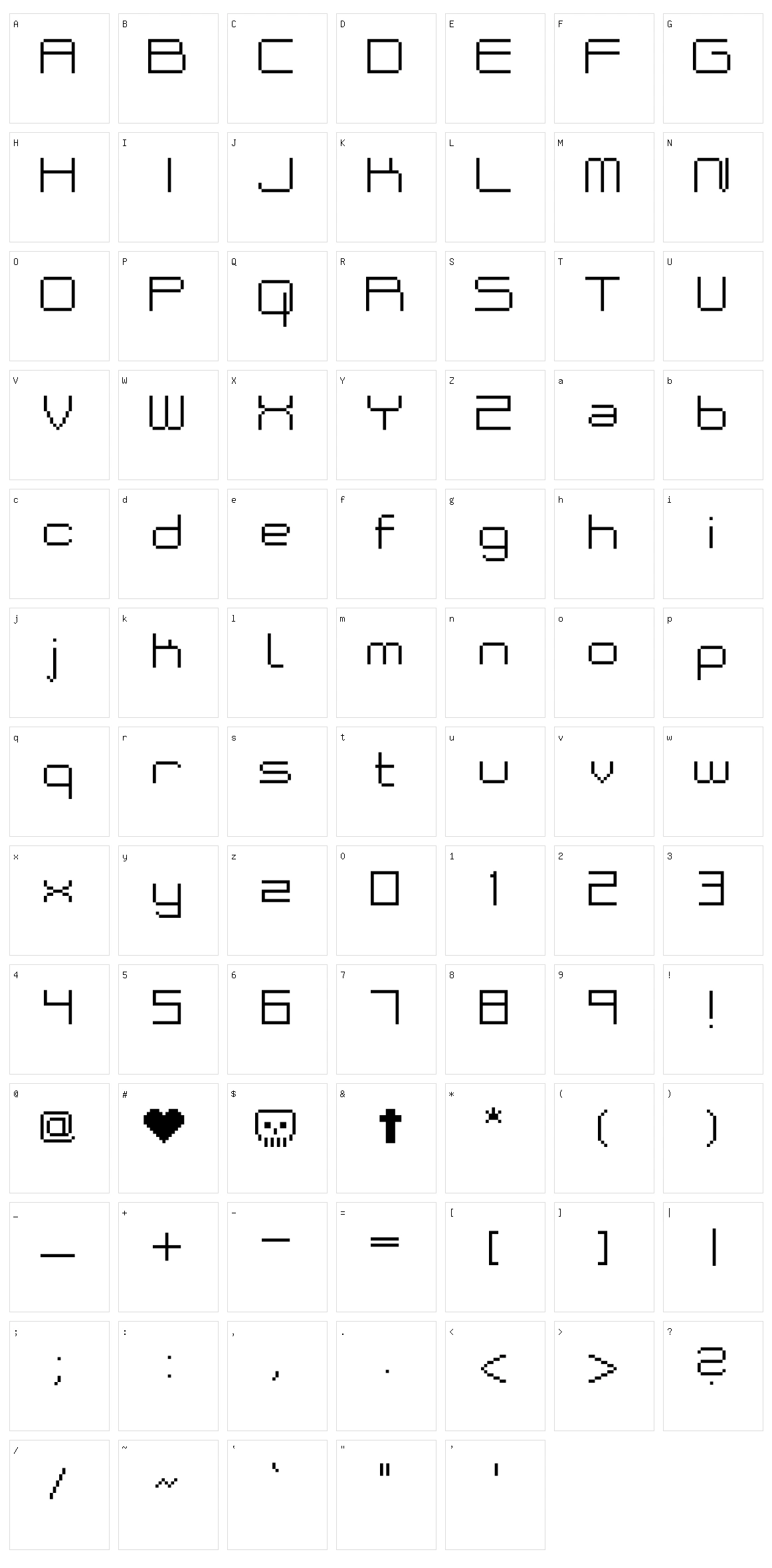 Bakeneko Character Set