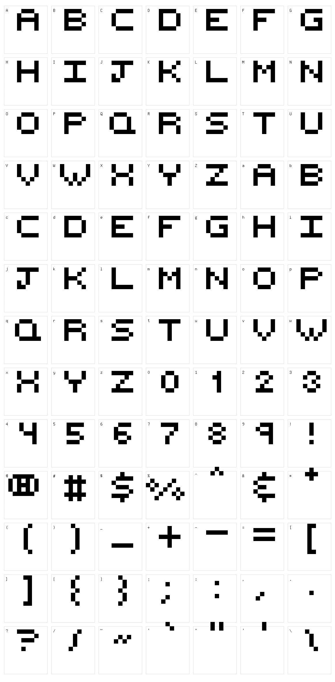 Beef'd Character Set
