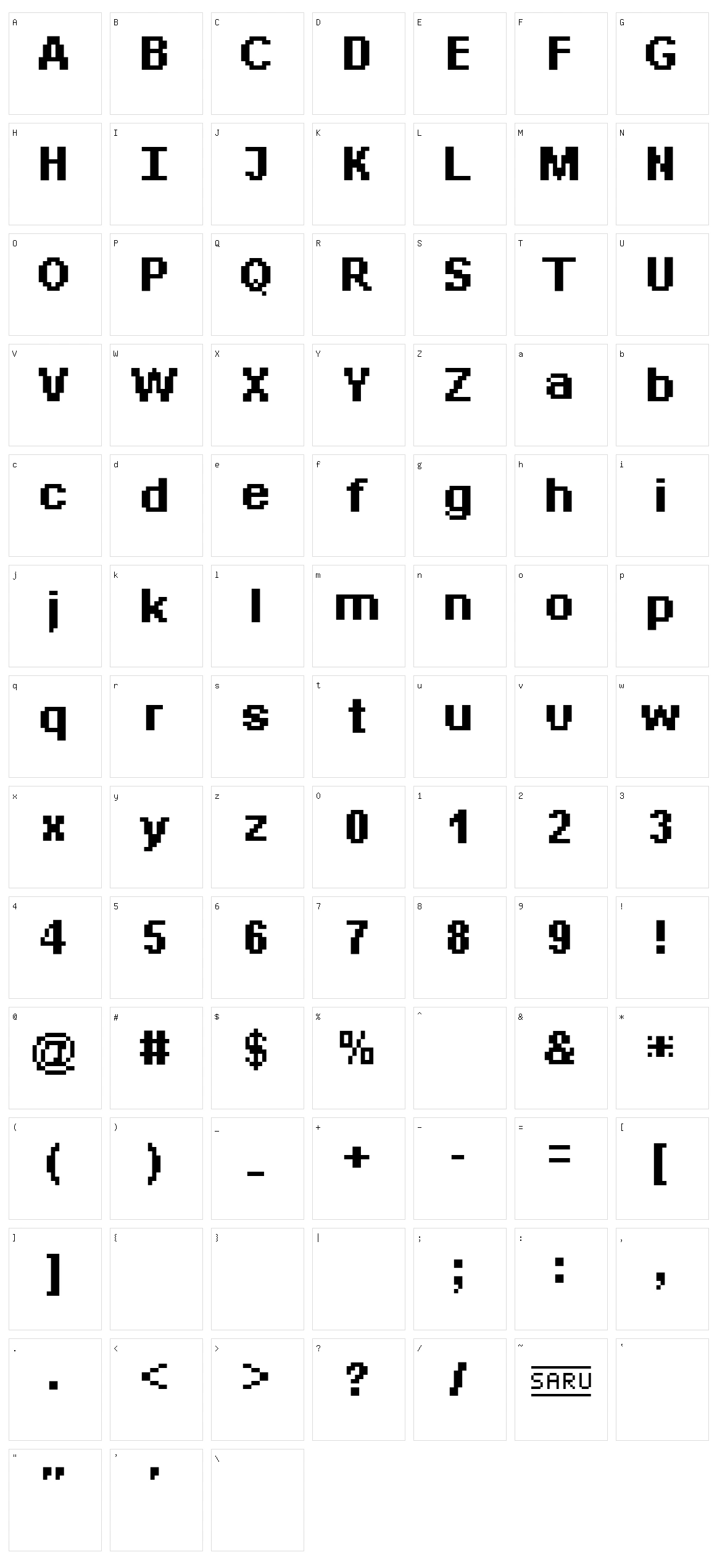 Bit Daylong 11 Character Set