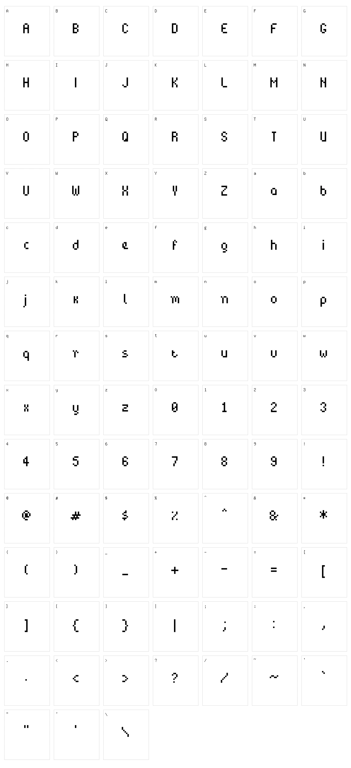 Bit Potion Character Set