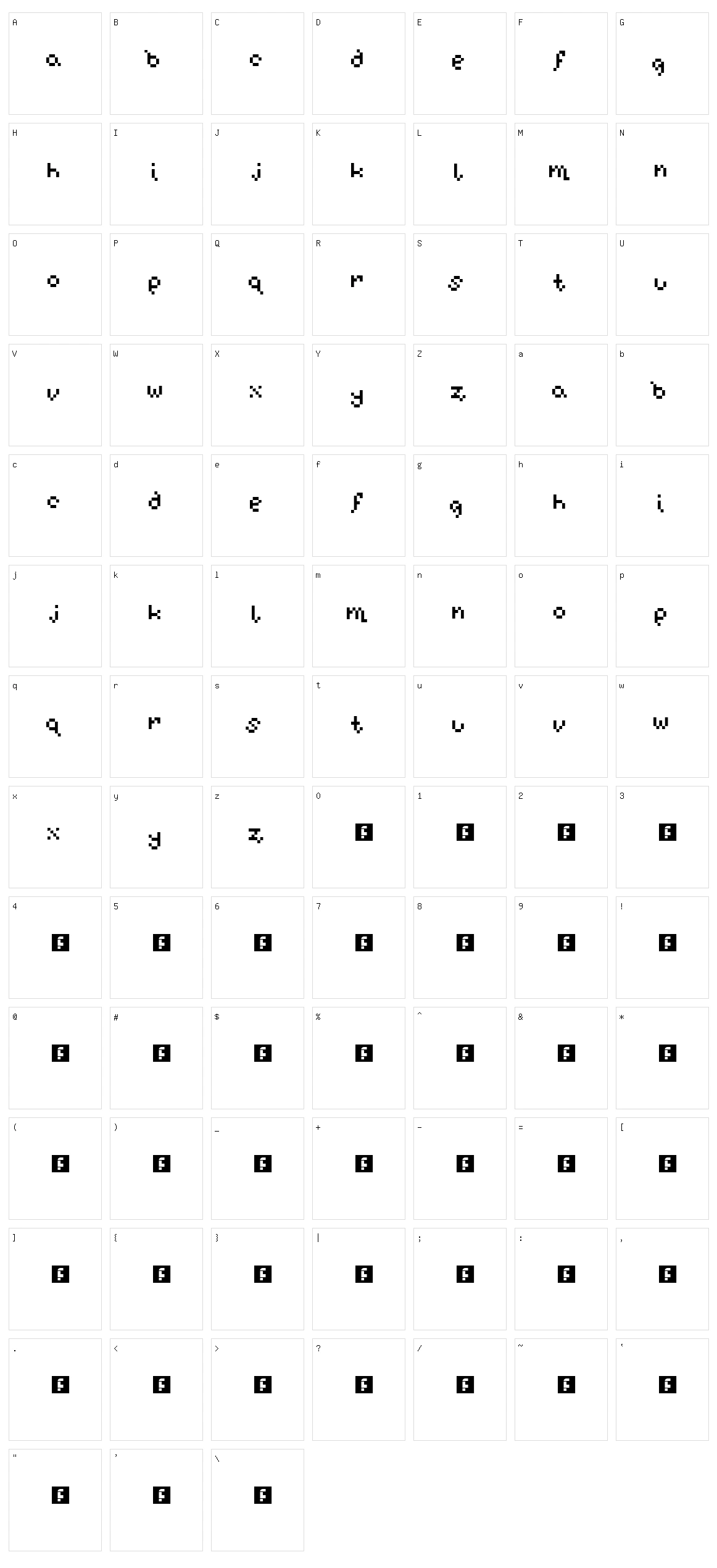 Blox Character Set