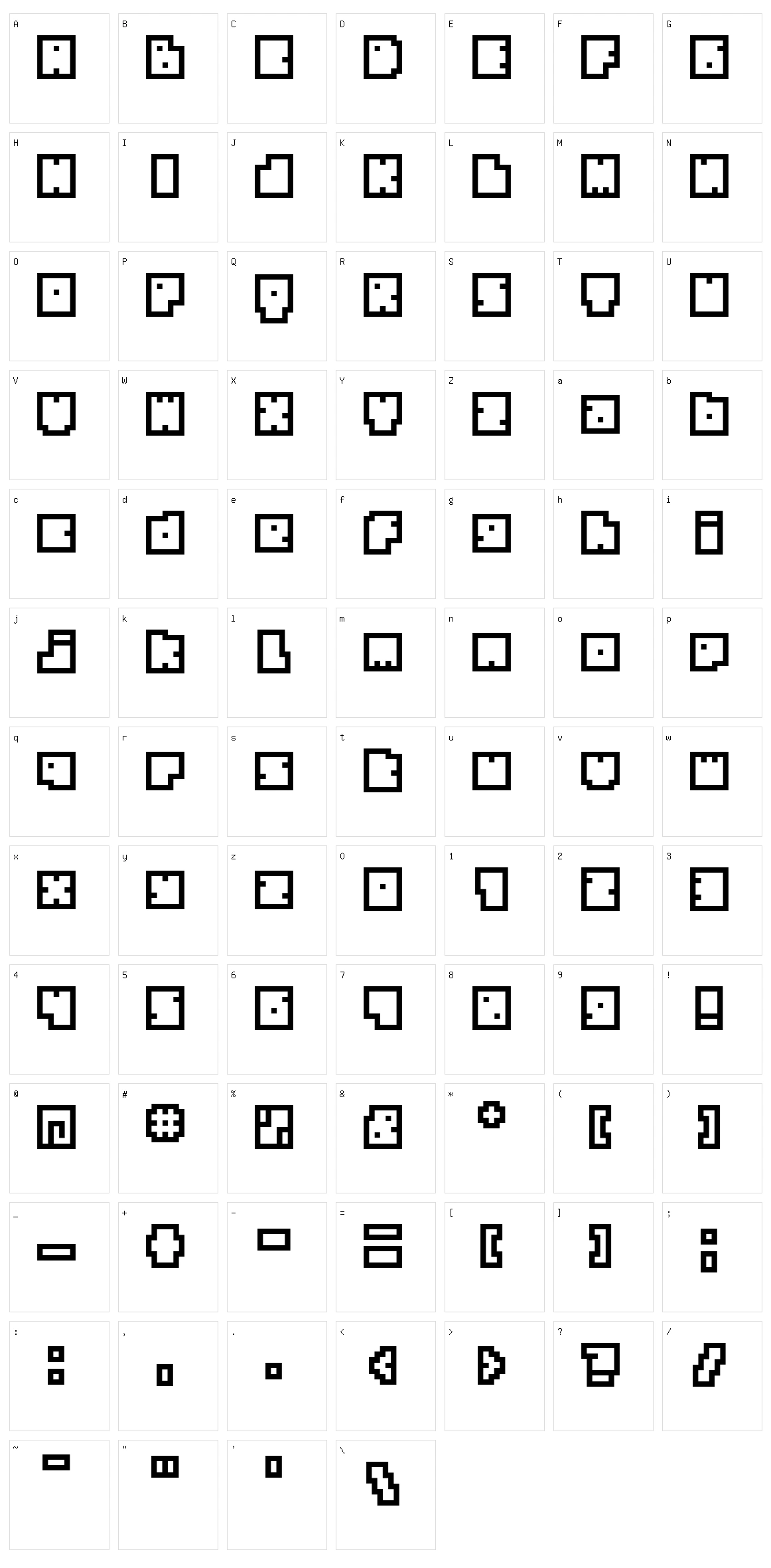 BM Biscuit Character Set