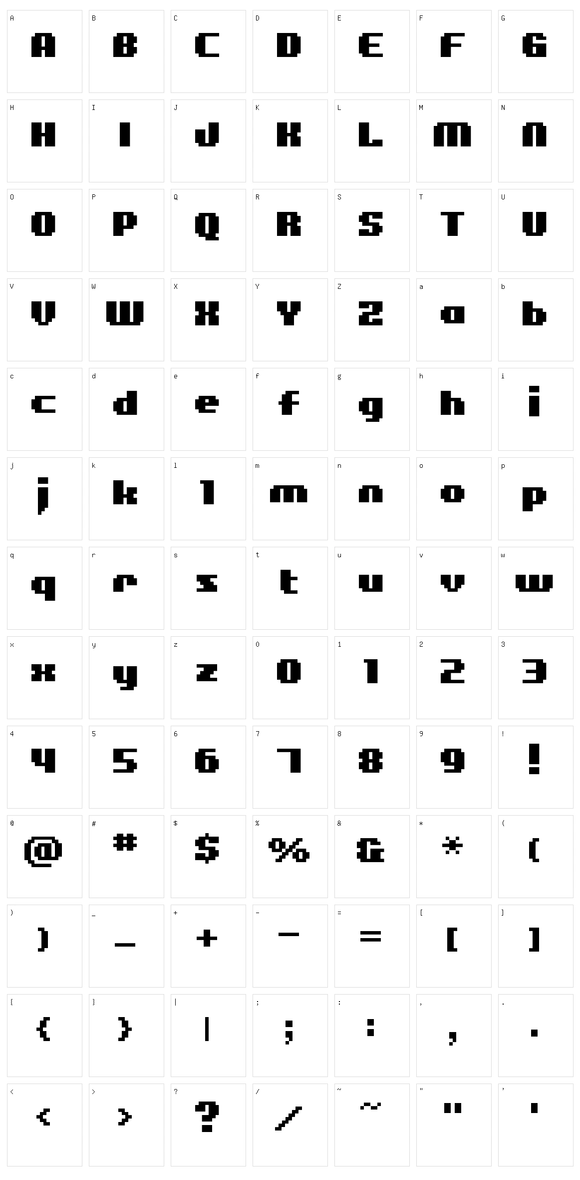 BM Figaro Character Set