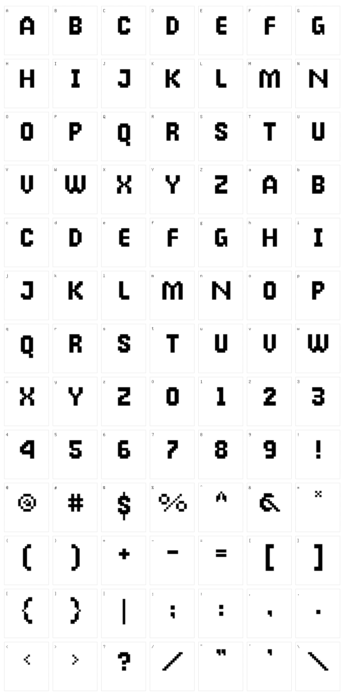 Broken Console Character Set