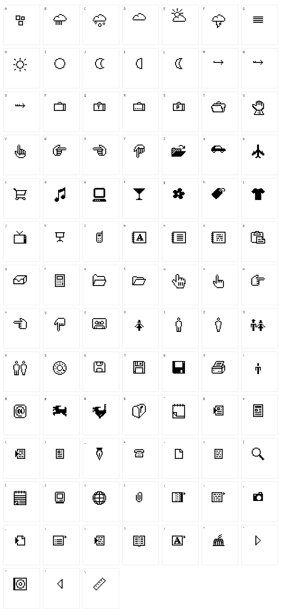 CD-Icons Character Set