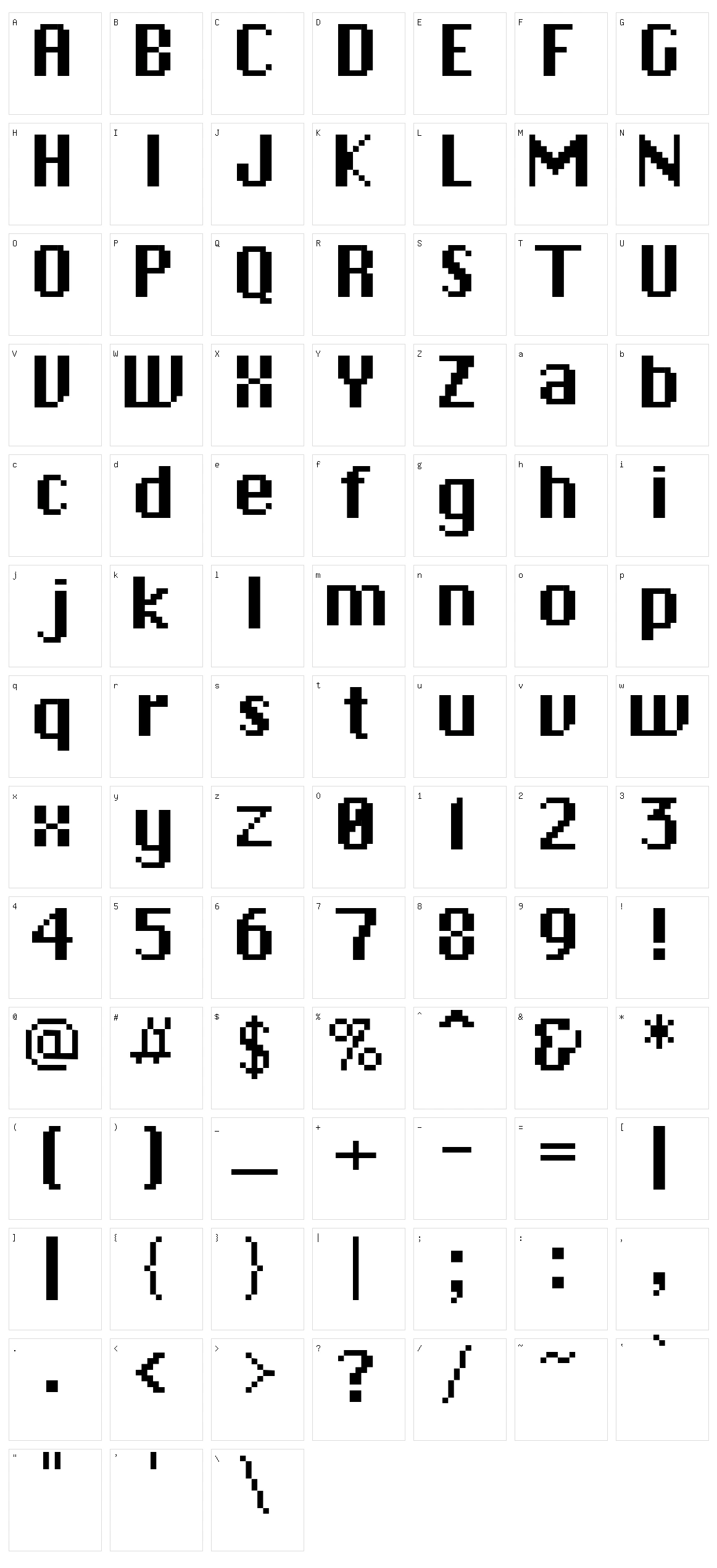 Christiana Character Set