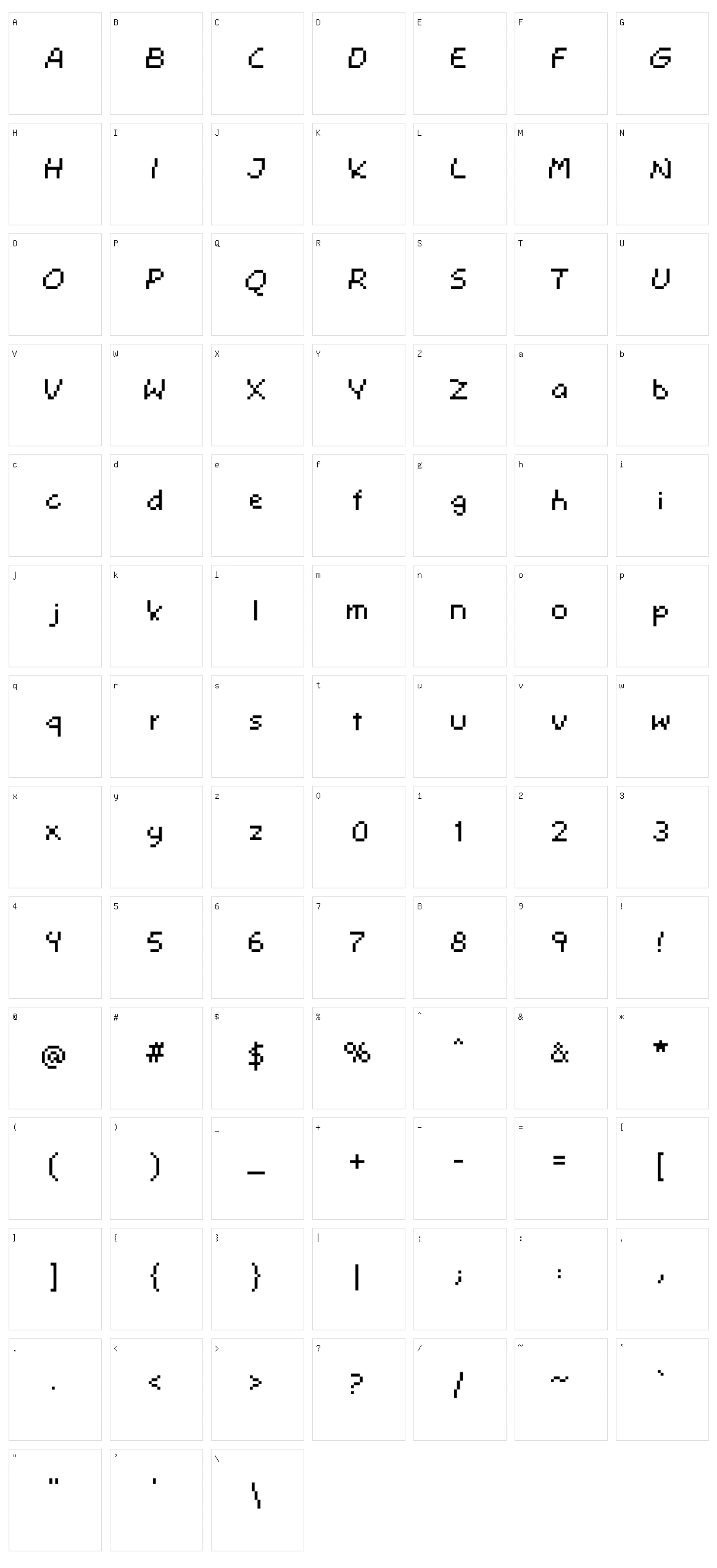 Comicoro Character Set