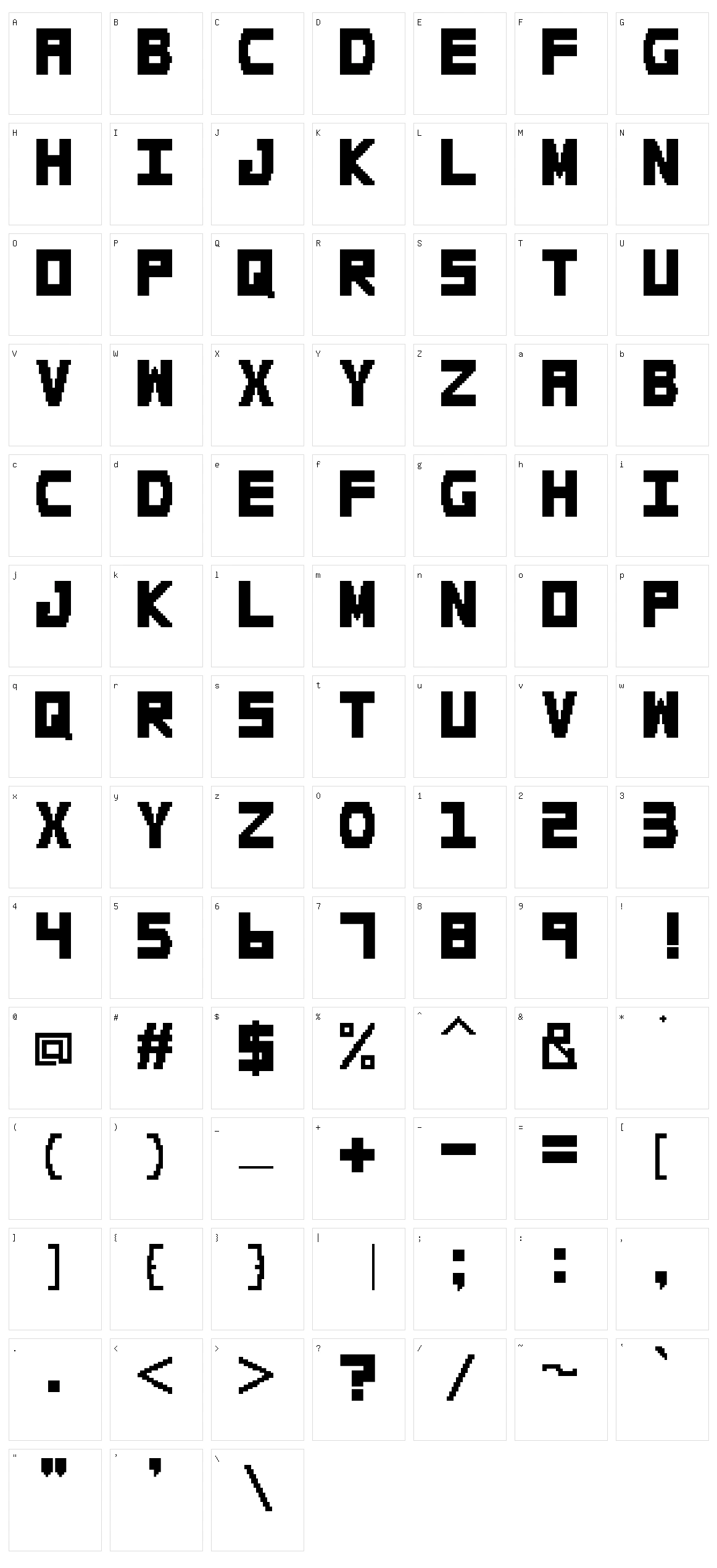 Doogle Character Set