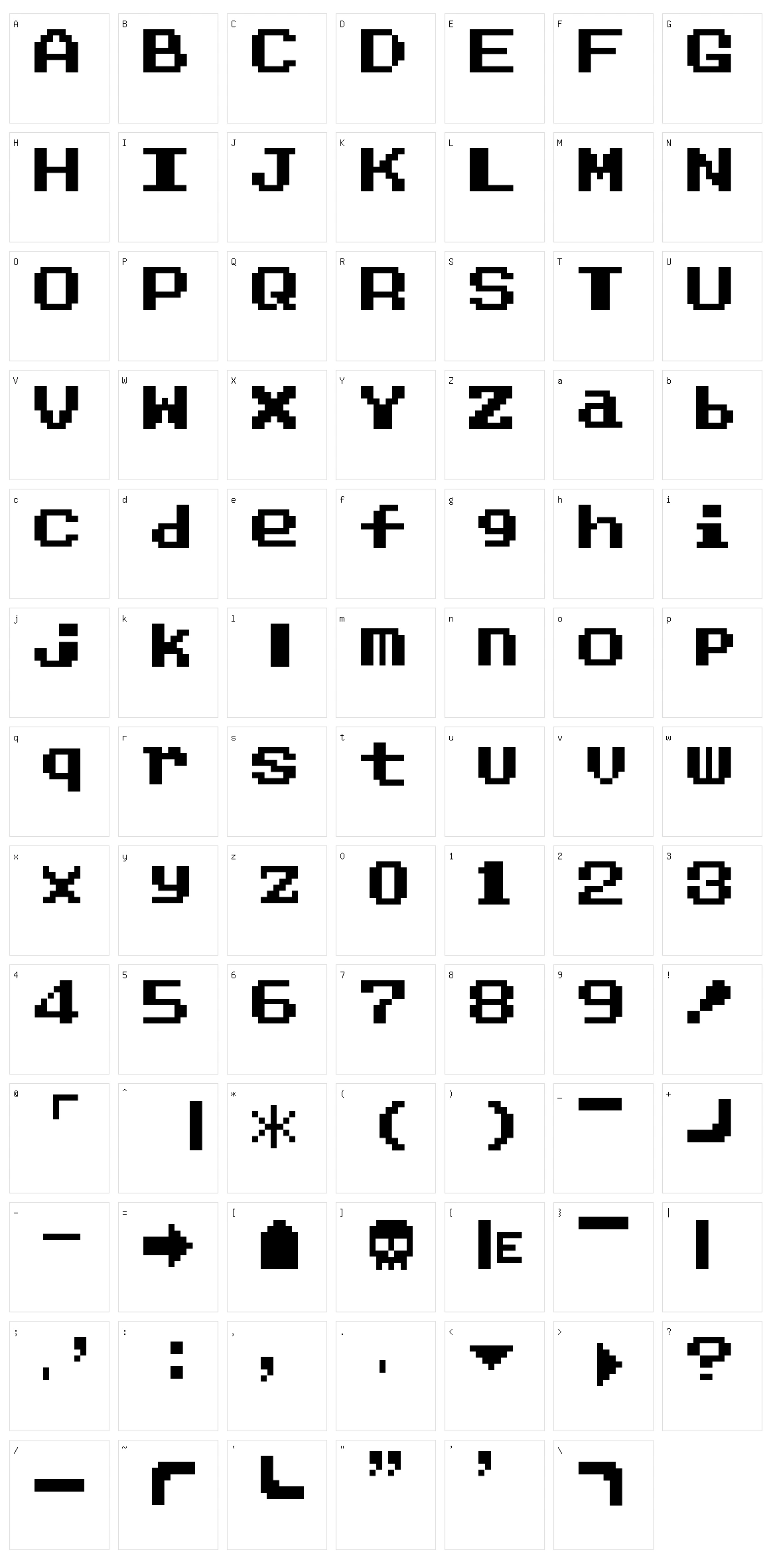 Dragon Warrior IV Character Set