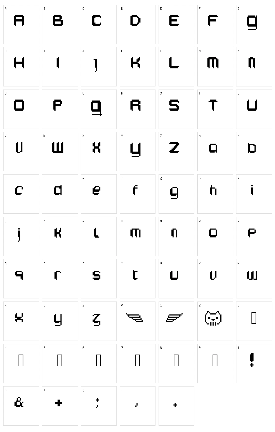 Edeka Supertoll Character Set