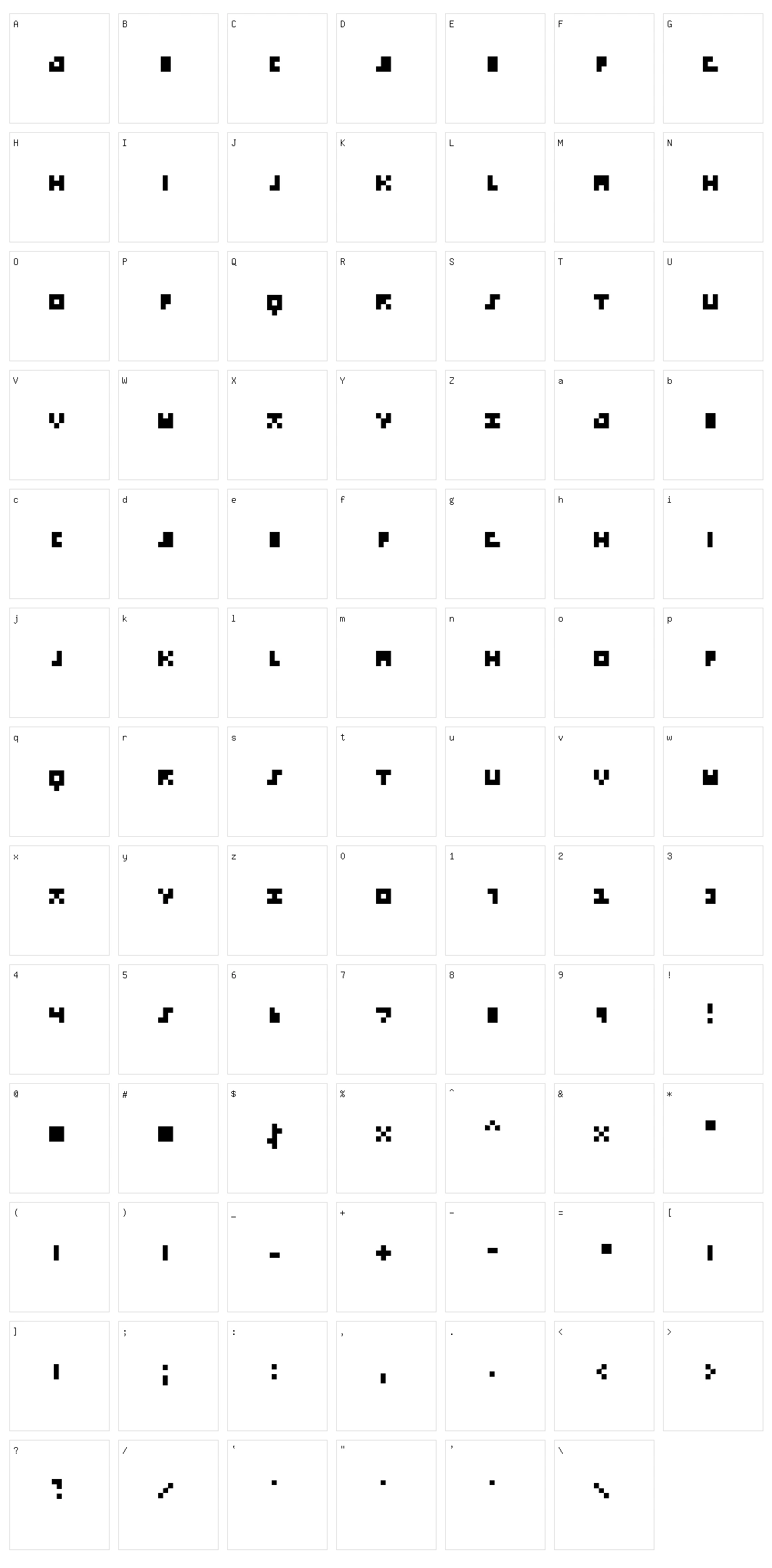 Emp_Pix Character Set