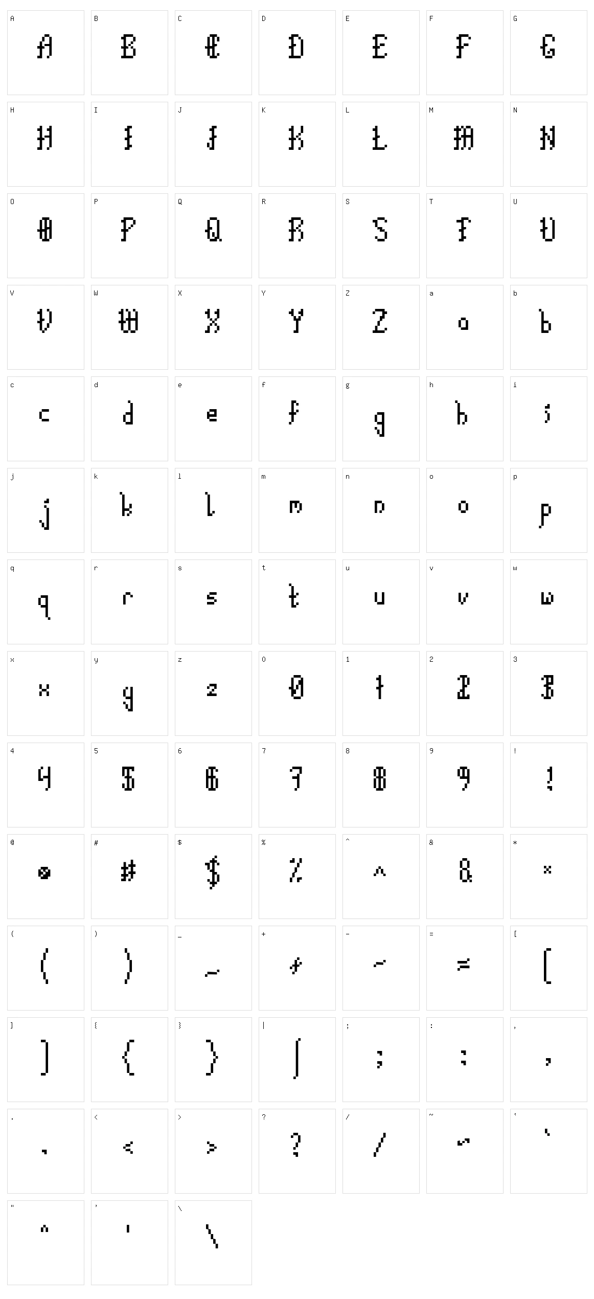 Epic Calligraphy Character Set