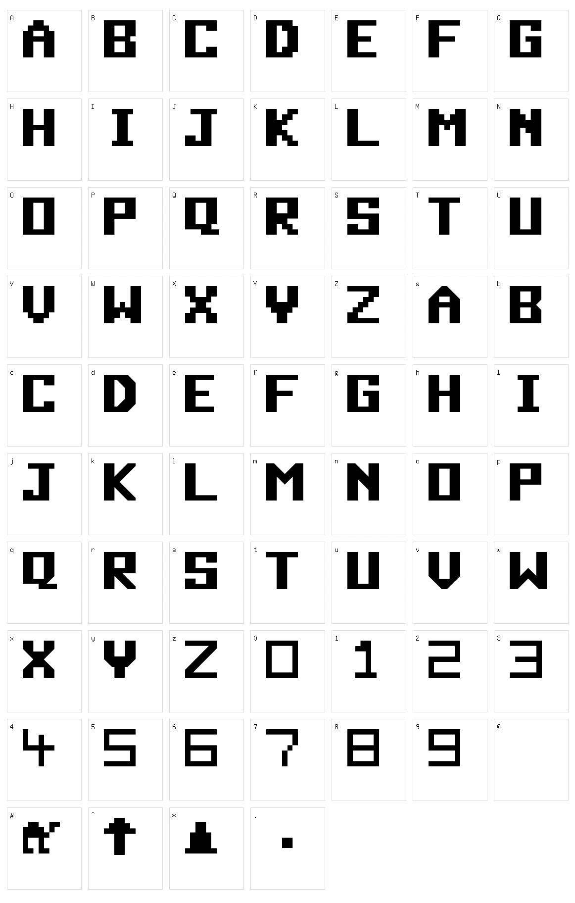 Falcon Patrol Character Set