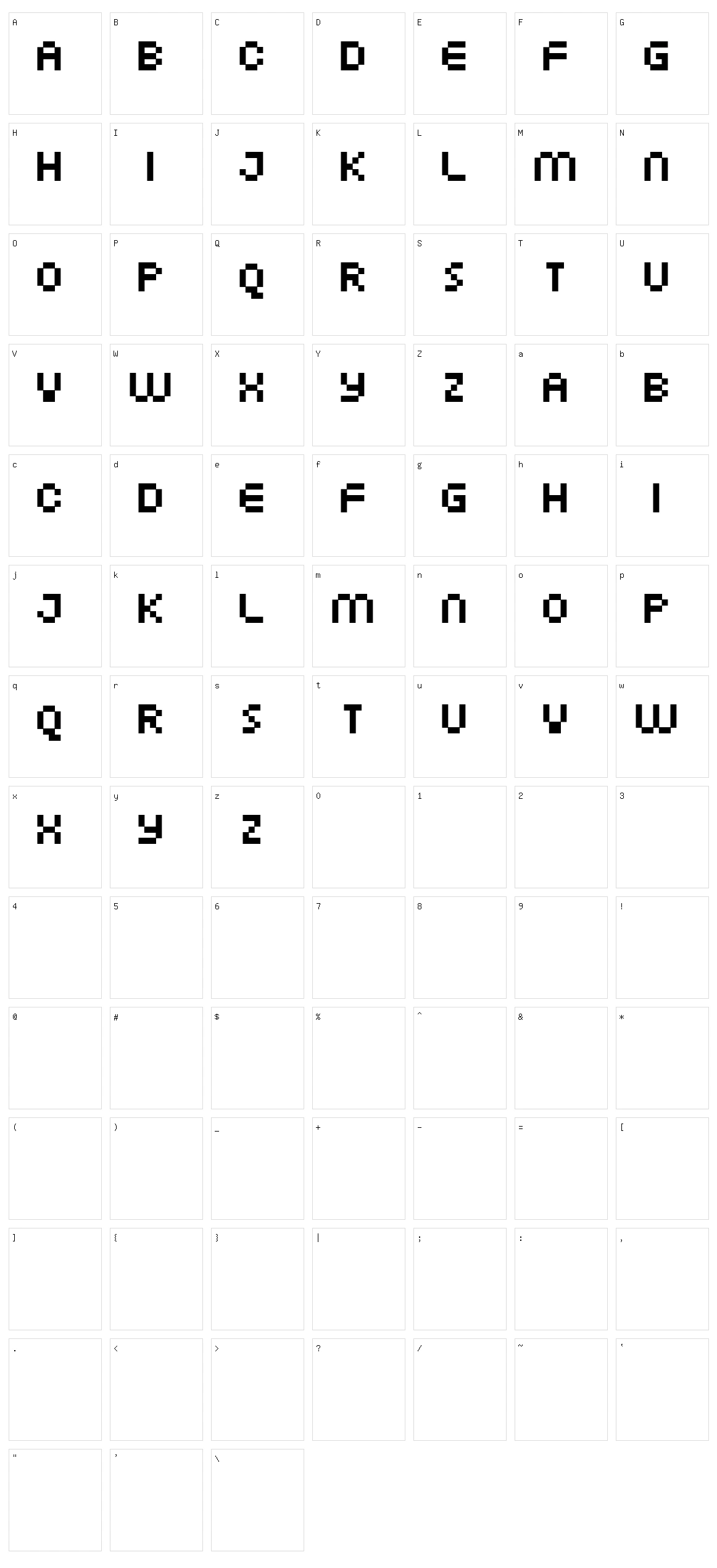 FFF Atlantis Character Set