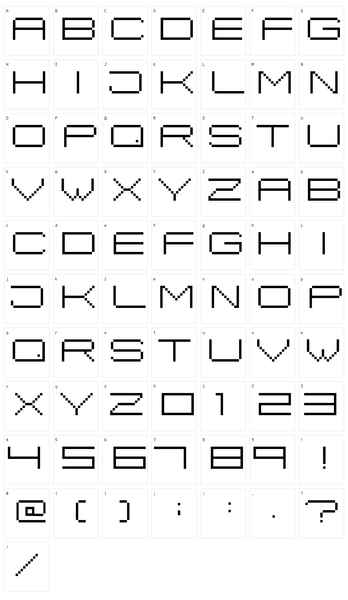 Fisk Bitmap Nr2 Character Set