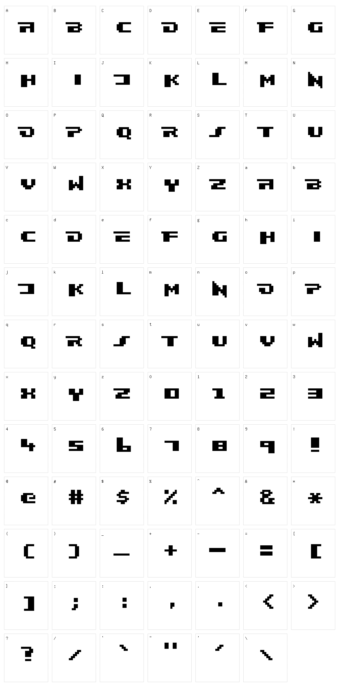 Frankieghost Character Set