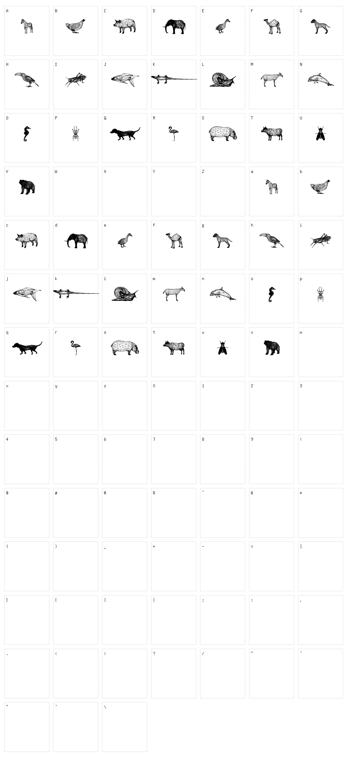 3D Animals Character Set