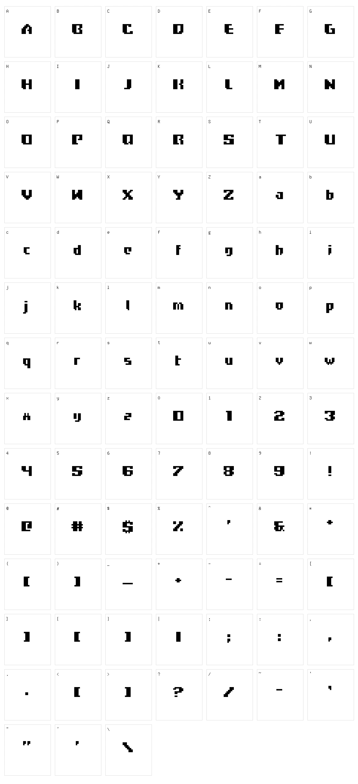 Frogotype Character Set