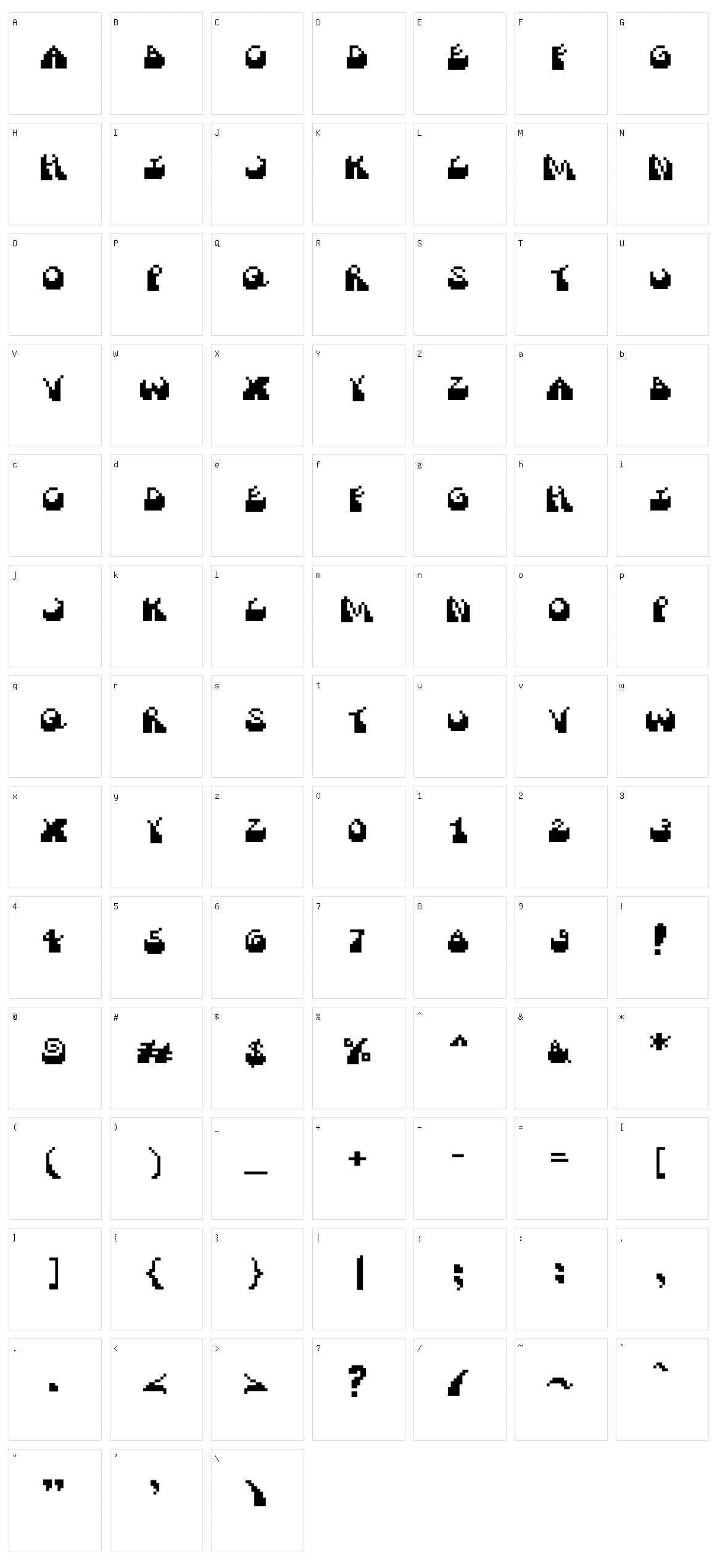 FunkyChip Character Set
