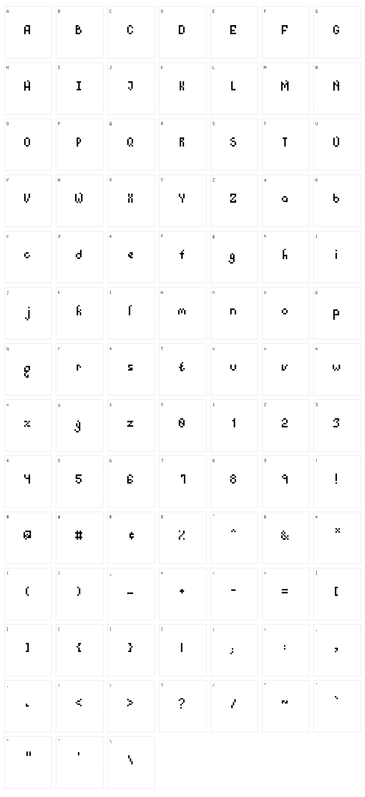 Game Character Set