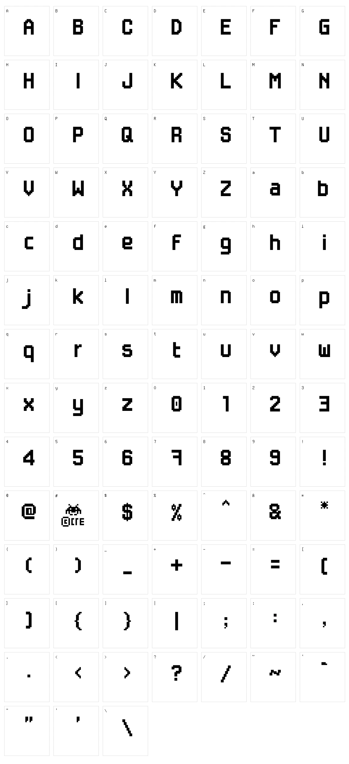 Game Over Cre Character Set