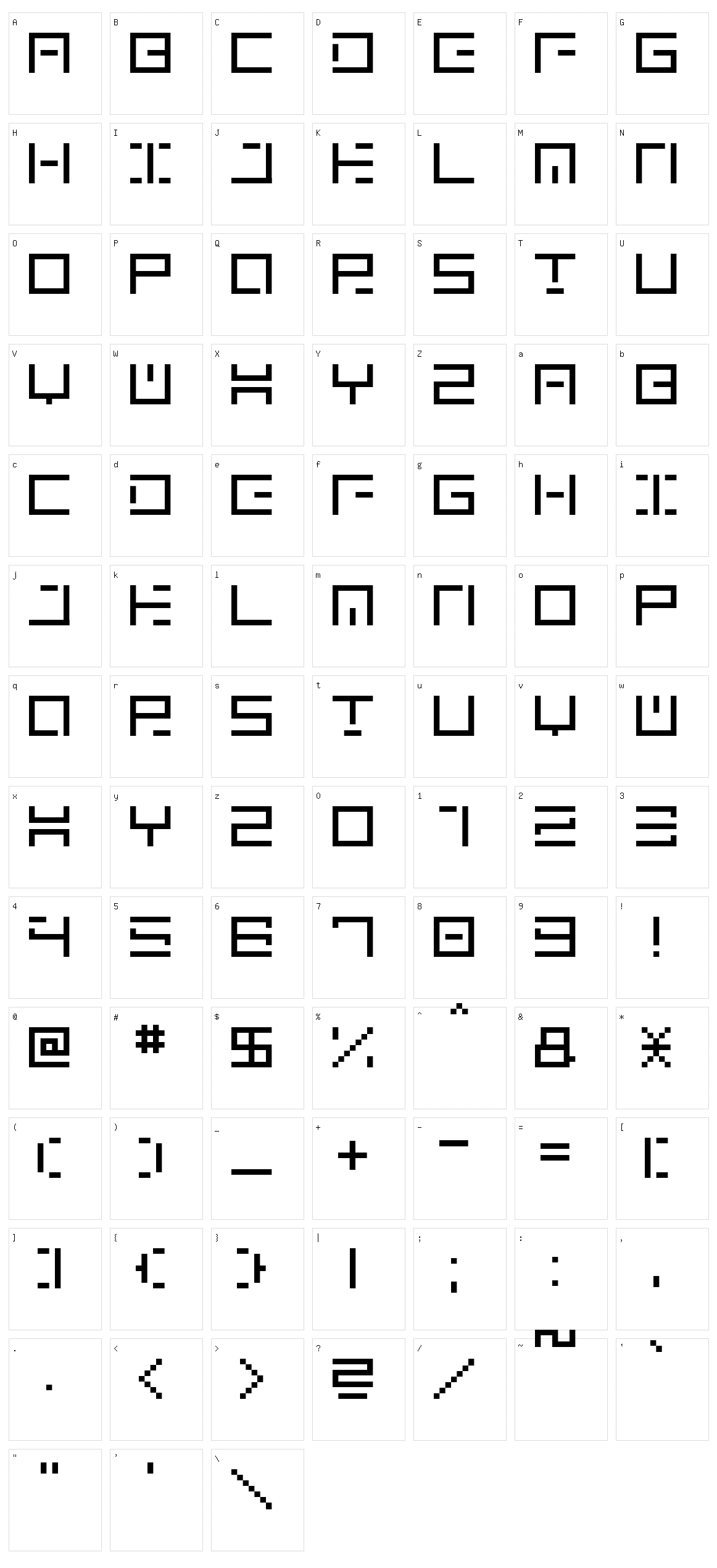 Genown Character Set