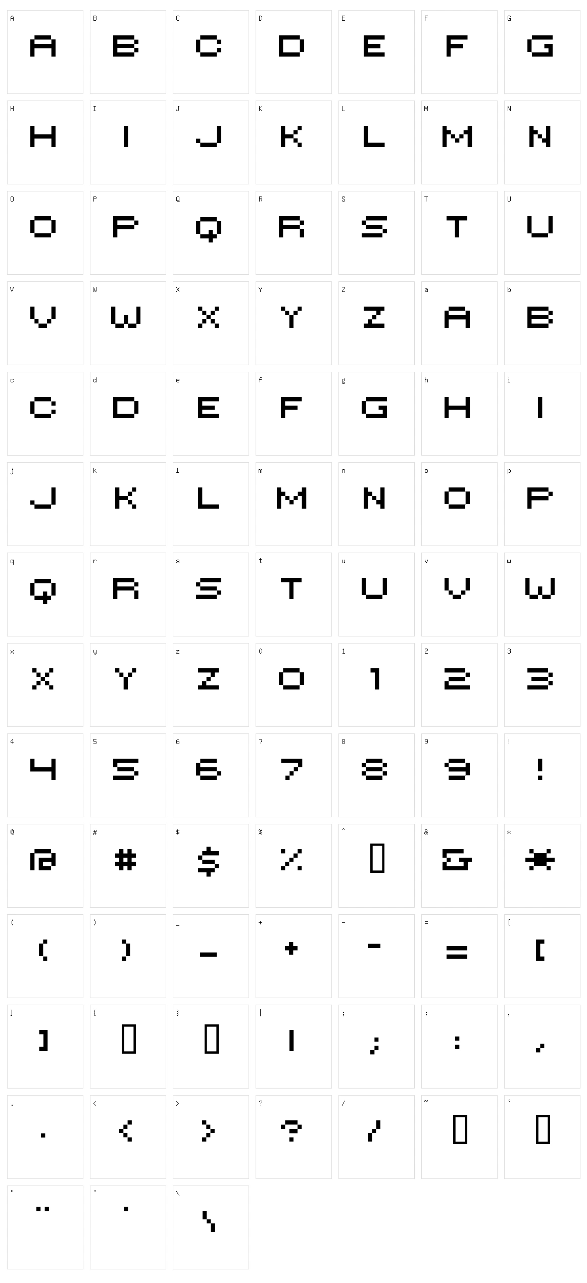 Hilogin Character Set
