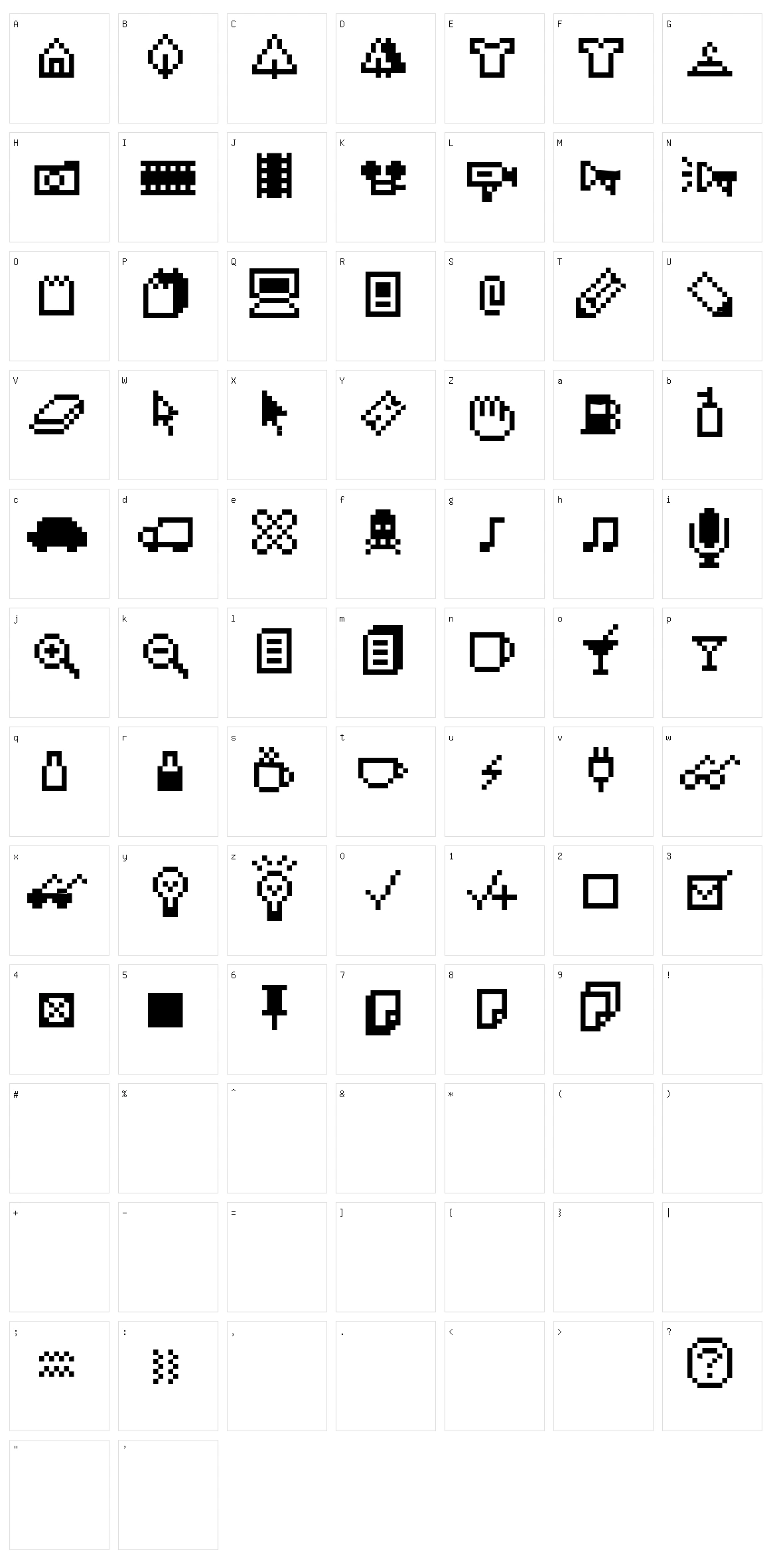 IconBit Character Set
