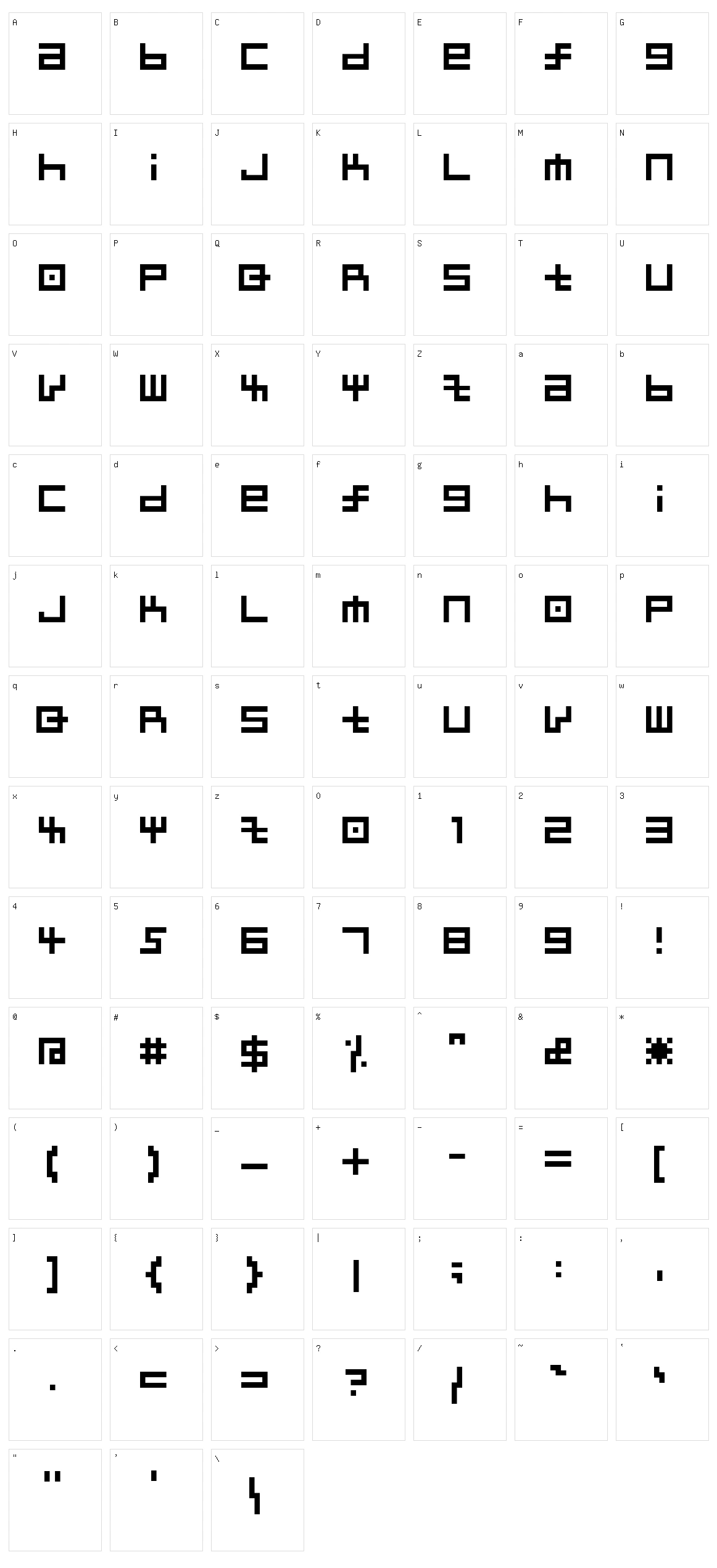 Kairee Character Set