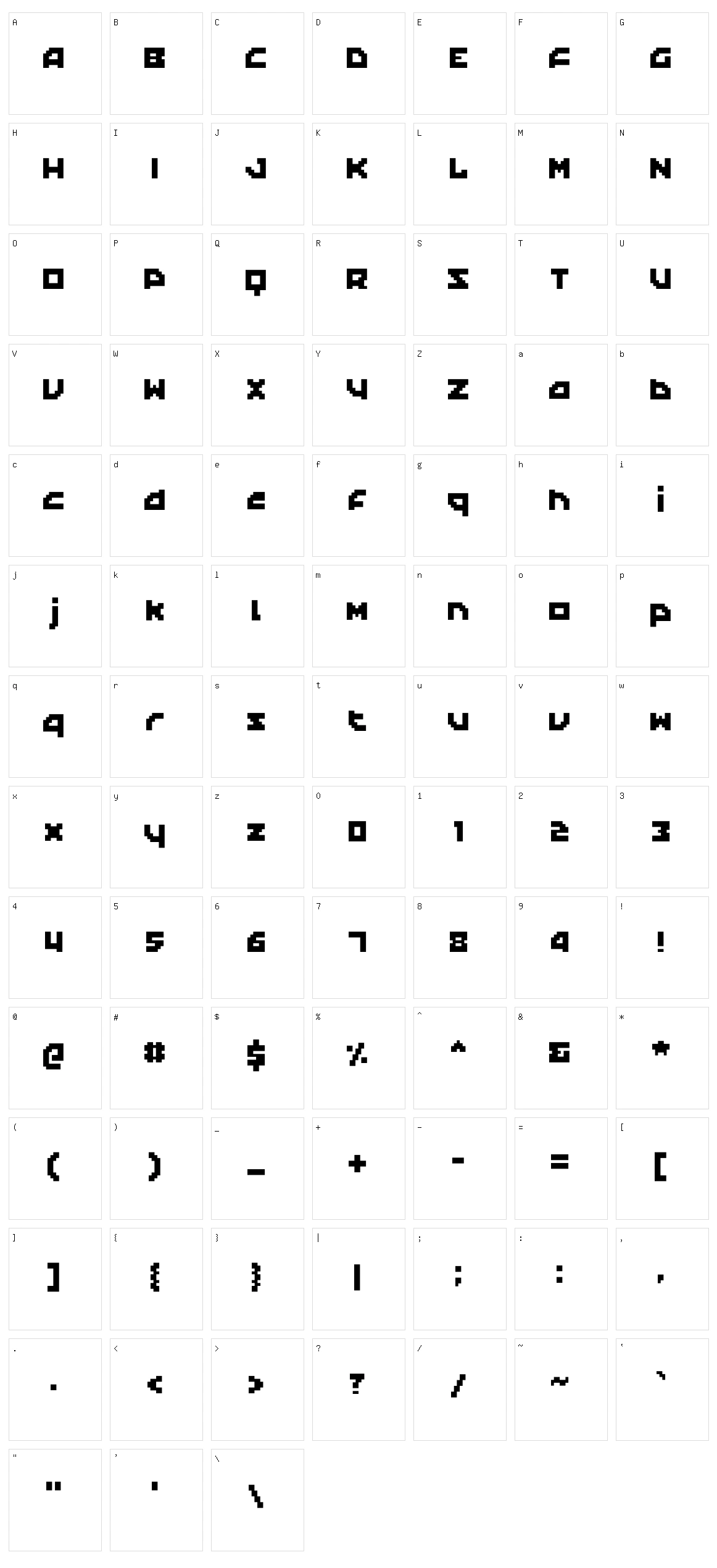 Kapel Character Set