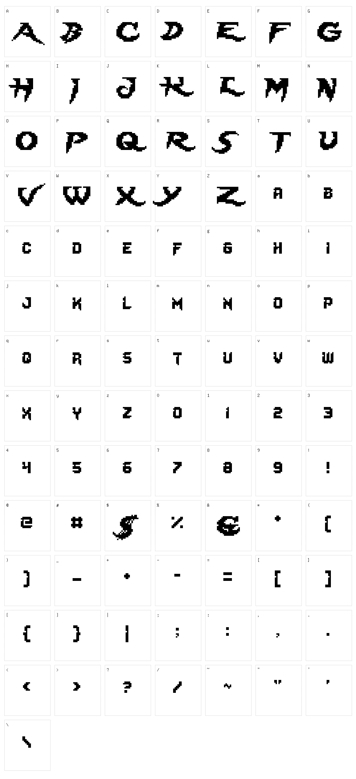 Lady Radical Character Set