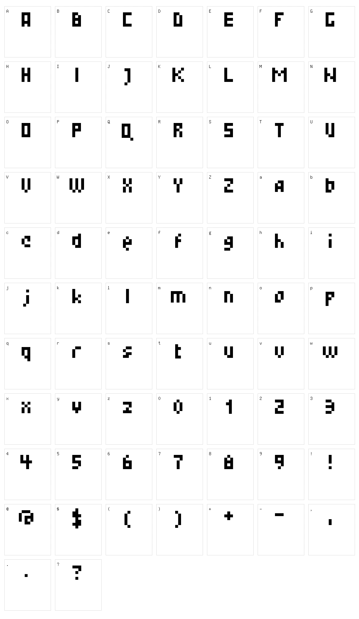Lest Character Set